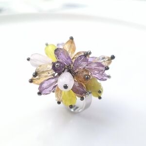 Gemstone Confetti Ring